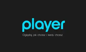 Logo "player" z hasłem "Oglądaj, jak chcesz i kiedy chcesz". Dowiedz się, ile kosztuje wykupienie playera, by cieszyć się ulubionymi treściami.