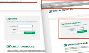 Gdzie znaleźć identyfikator Credit Agricole? Na ekranie logowania do bankowości internetowej, obok pola "Identyfikator" znajduje się ikona pomocy.