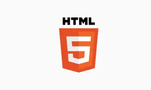 Logo HTML5. To jest język znaczników, który stanowi podstawę tworzenia stron internetowych.