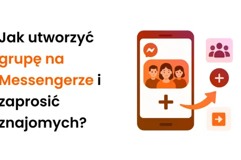 Jak utworzyć grupę na Messengerze i zaprosić znajomych? Ikony symbolizujące tworzenie grupy i dodawanie osób.