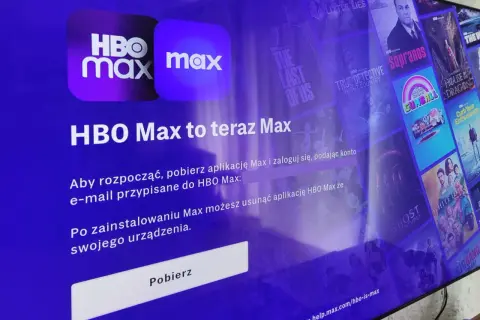 Jak wgrać aplikacje do telewizora? Ekran informuje, że HBO Max to teraz Max. Pobierz aplikację Max, zaloguj się i ciesz się ulubionymi serialami.