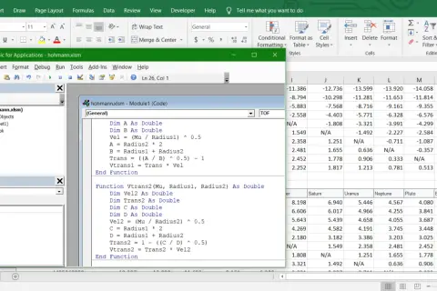 Okno edytora VBA z kodem w języku Visual Basic for Applications w programie Microsoft Excel.