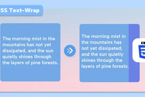 CSS Text-Wrap: przykład jak wyjustować tekst w HTML. Porównanie tekstu przed i po zastosowaniu stylów.