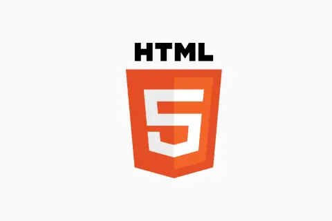 Logo HTML5. To jest język znaczników, który stanowi podstawę tworzenia stron internetowych.