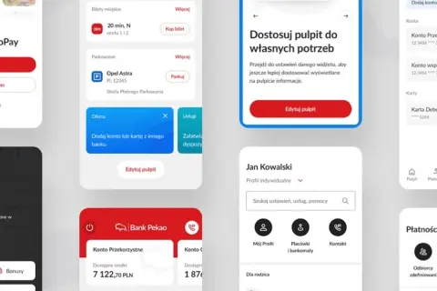 Aplikacja mobilna Peopay. Widok panelu użytkownika, opcje dostosowania pulpitu, dodawania kont i kart. Jak uruchomić Peopay na nowym telefonie?