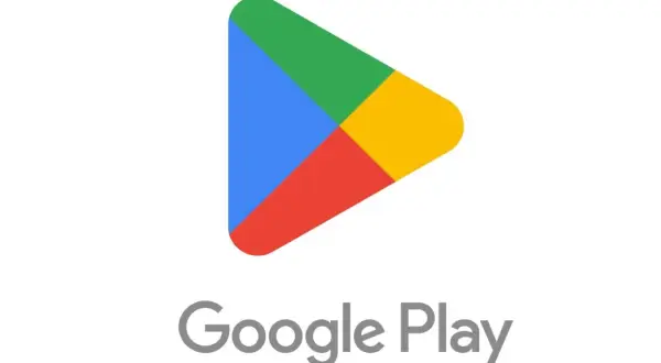 Ikona Google Play, gotowa do pobrania aktualizacja sklepu Play.