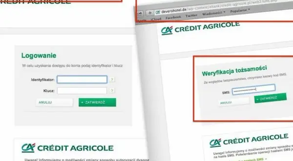 Gdzie znaleźć identyfikator Credit Agricole? Na ekranie logowania do bankowości internetowej, obok pola "Identyfikator" znajduje się ikona pomocy.