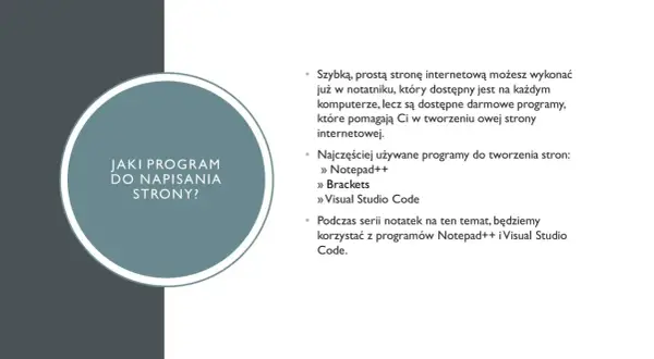 Jaki program do pisania stron? Dowiedz się, co oznacza skrót HTML i jakie programy pomogą Ci tworzyć strony internetowe, np. Notepad++, Brackets, Visual Studio Code.