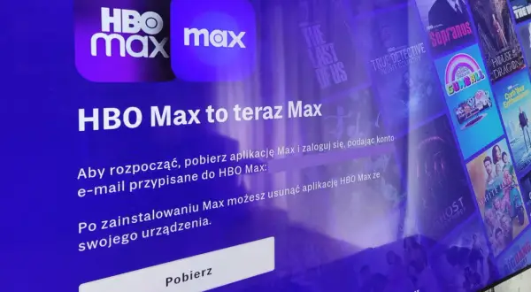 Jak wgrać aplikacje do telewizora? Ekran informuje, że HBO Max to teraz Max. Pobierz aplikację Max, zaloguj się i ciesz się ulubionymi serialami.