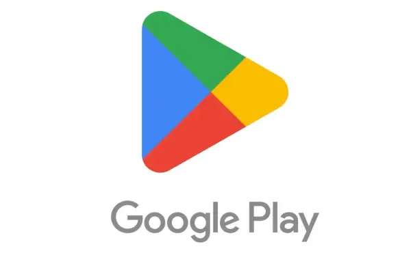 Ikona Google Play, gotowa do pobrania aktualizacja sklepu Play.