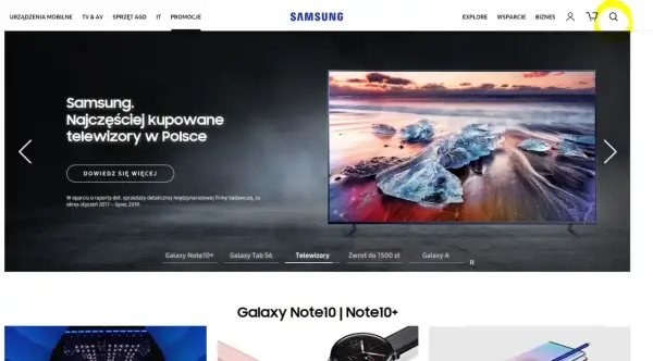 Szukasz informacji, jak zaktualizować oprogramowanie w telewizorze Samsung? Strona główna Samsunga prezentuje najczęściej kupowane telewizory w Polsce.