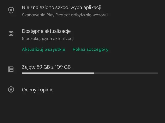 Dostępne aktualizacje aplikacji, które pomogą Ci jak zaktualizować Androida. 5 oczekujących aktualizacji.